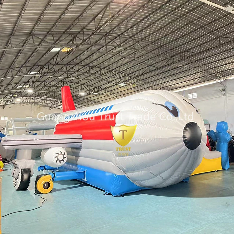 New Design Plane Shape Inflatables Castle Bouncy Jumping Toy Balls Inflatable Bouncer