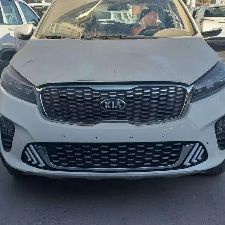  Передняя фара для Kia Sorento 2017-2019 дневные ходовые огни решетка со светодиодной