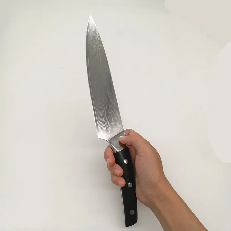 
Precision Cutting Chefs Knife Damascus 
