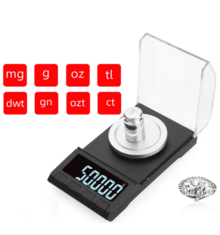Oem & Odm Supported High Accuracy Portable 10G 20G 50G 100G/0.001G Weigh Range Pocket Gold Diamond Jewelry Scale