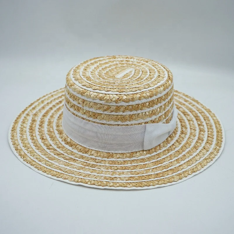 2024 летняя соломенная шляпа в полоску