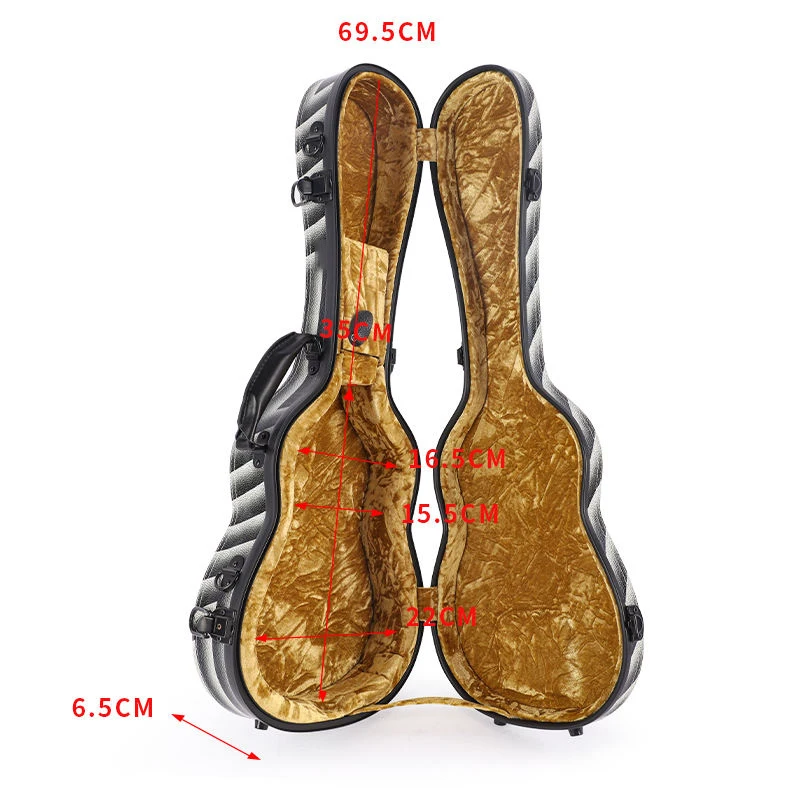 Music Manufacture Tenor Concert Baritone 21 24 27 Inch Fiber Glass Ukulele Case Instrument Case& Bags