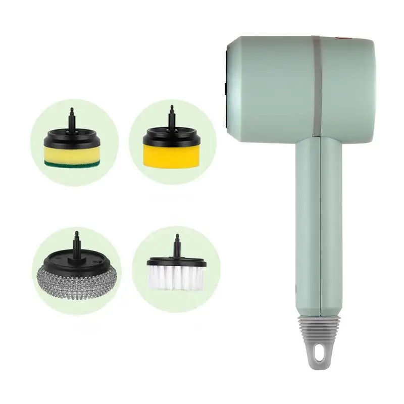 4-in-1 Cordless Electric Cleaning Brush M1s1 Magic Brush Baby Bottle Cleaning Set Dish Washer Brushes