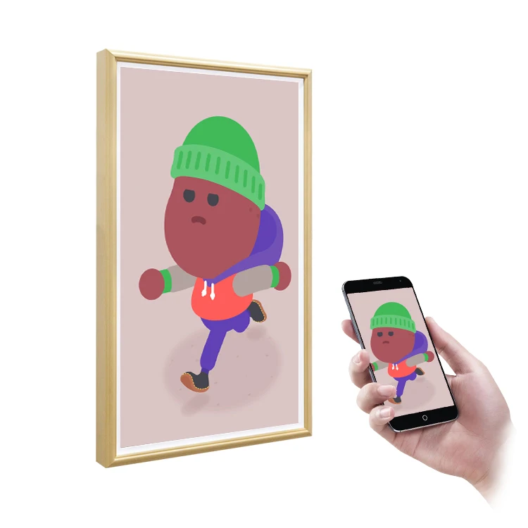 21 5 дюймовая цифровая фоторамка nft ЖК-дисплей двухстороннее wifi оборудование рекламный экран внутренний дисплей