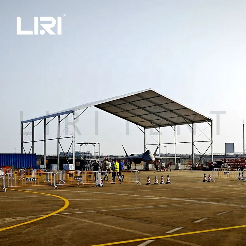 Waterproof Portable Aircraft Hangar Storage Trade Tent for Airshow from China Liri Tent