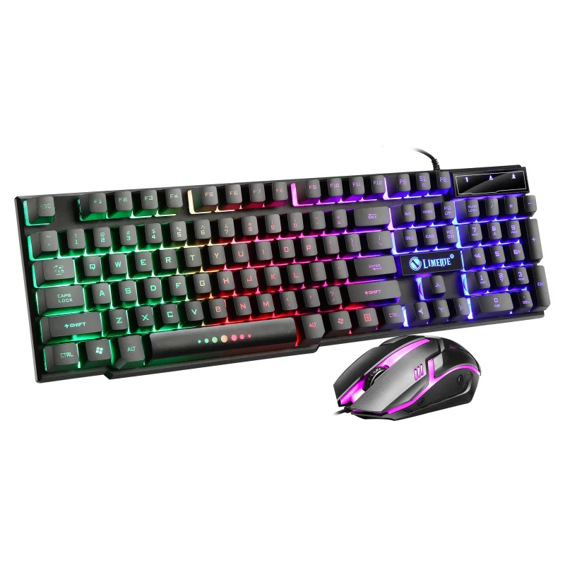Custom Rgb De Laptop Gamer Kit Wireless Gaming Ergonomic Keyboard and Mouse Combos Set
