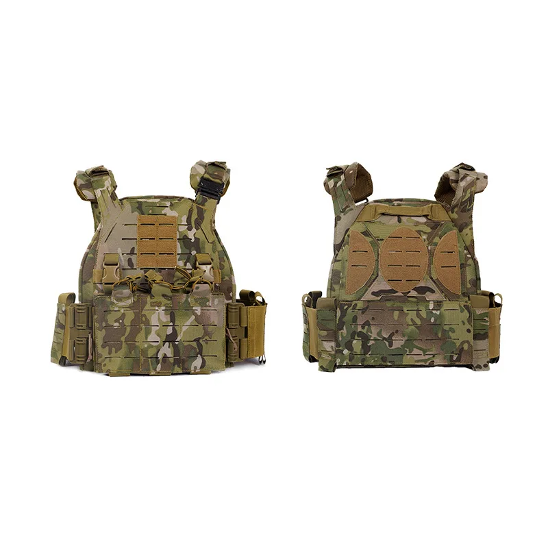 New Style OD Plate Carrier Tactical Vest Laser Quick Release Tactical Vest Outdoor Protection Training Vest