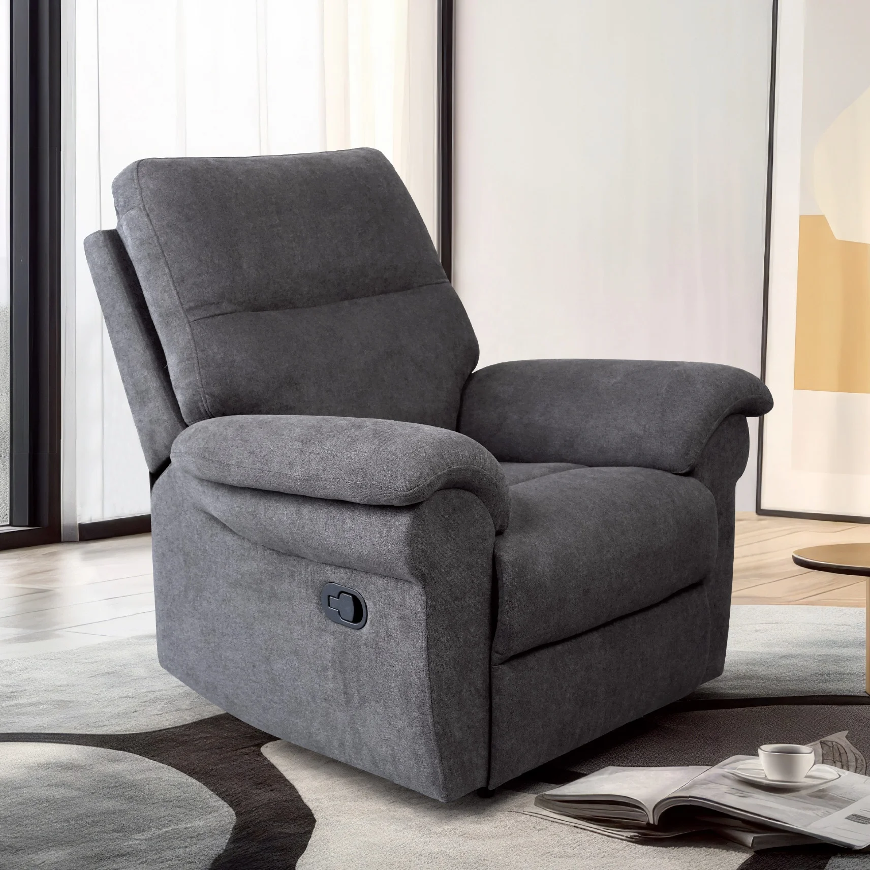 Modern One-Seater Leather Sofa Chair With Extendable Multifunction & Massage Feature Factory Direct Set for Dining Hot Sale
