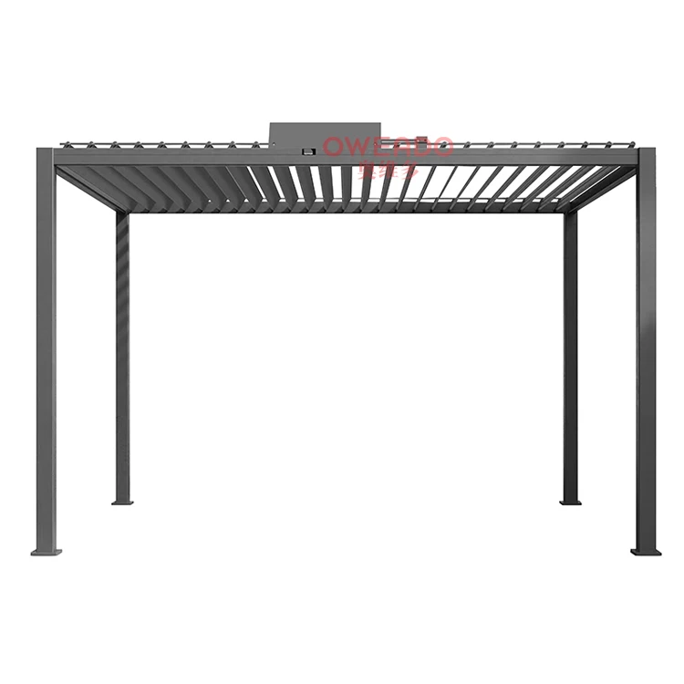 Aluminium Pergola Garden and Gazebos Outdoor Grape Trellis Gazebo With Retractable Sunshade Canopy