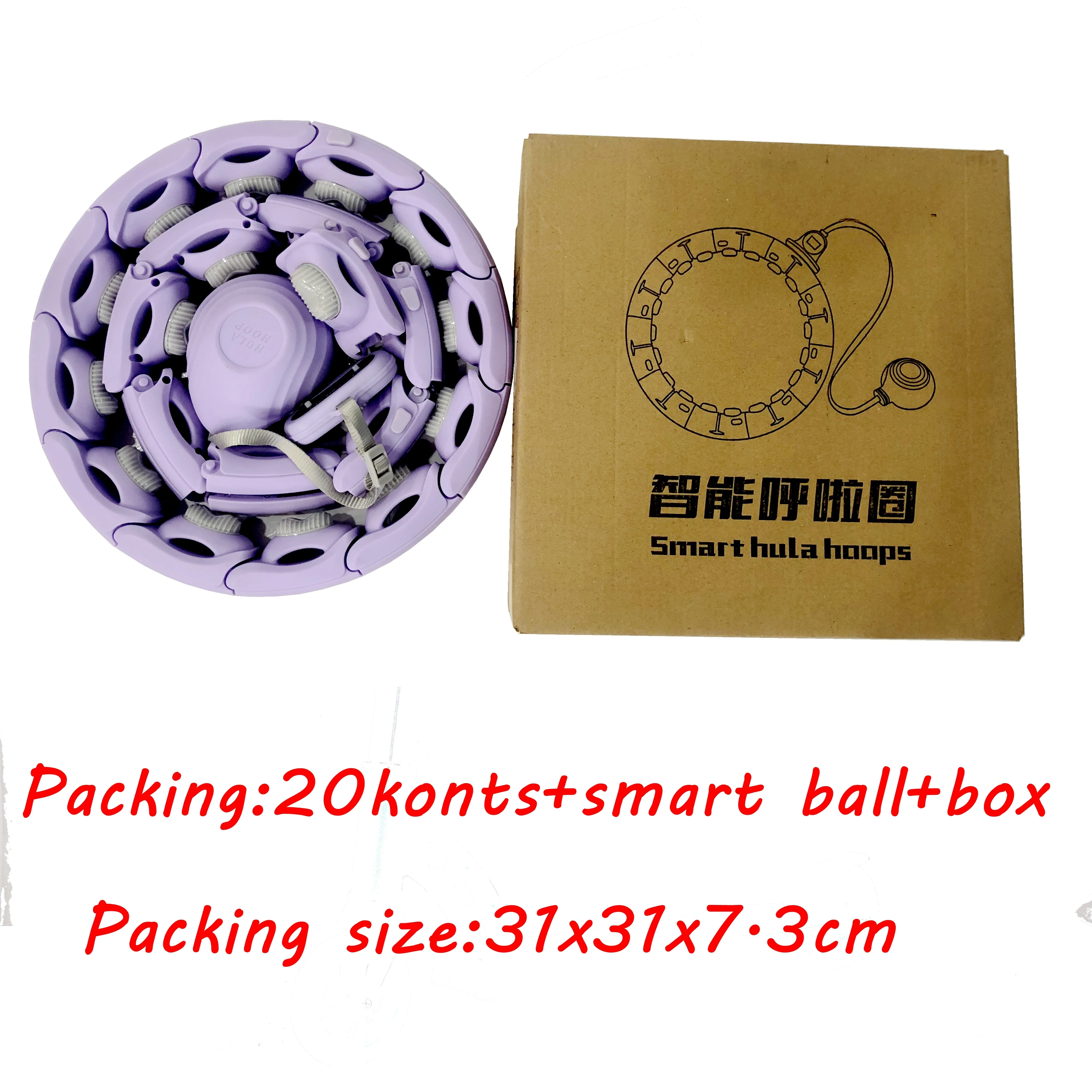 Weighted Hula Fitness Hoop for Adults Weight Loss Smart Exercise Infinity Hoop for Women 20 Detachable Knots Adjustable hoops