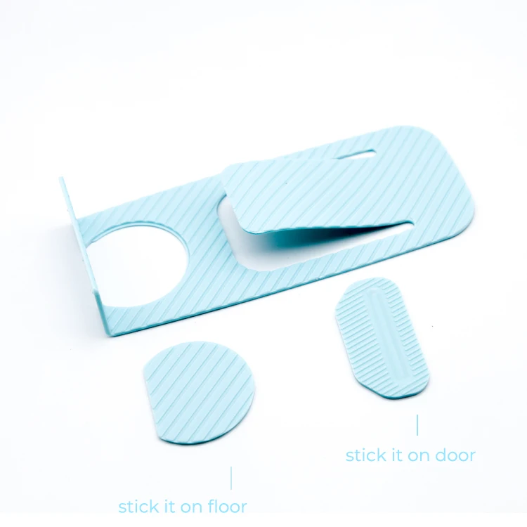 Multi Colors Heavy Duty Easy Installation Plastic Door Wedge Stopper