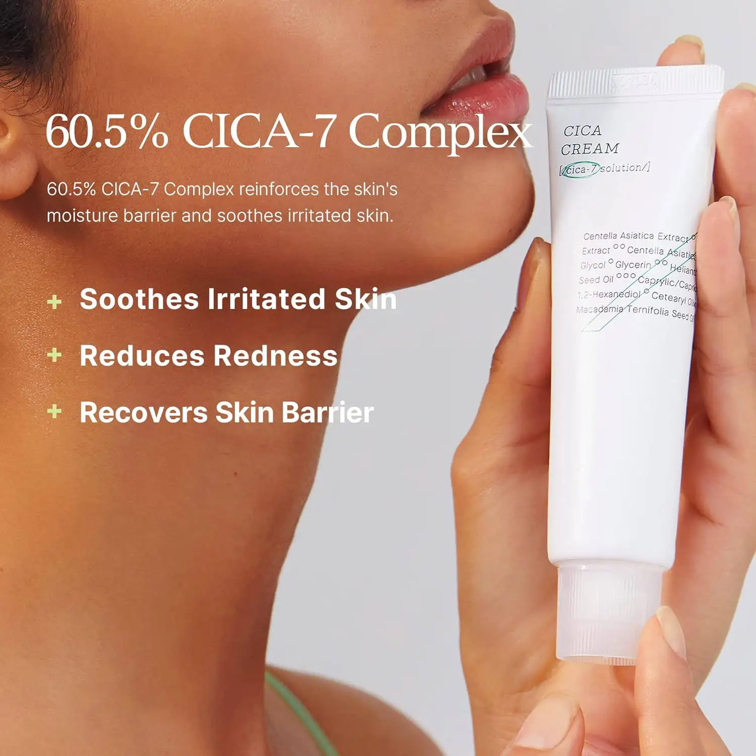 50ml Korea Cosmetic Wholesale Moisturize whiten Centella Moisturizer COSX Pure Fit Cica Cream Face Cream