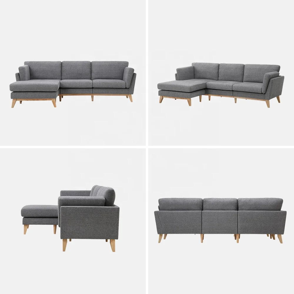 sofa KD easy to assemble flat pack knock down verified supplier factory bulk wholesale no retail sectional corner couch set