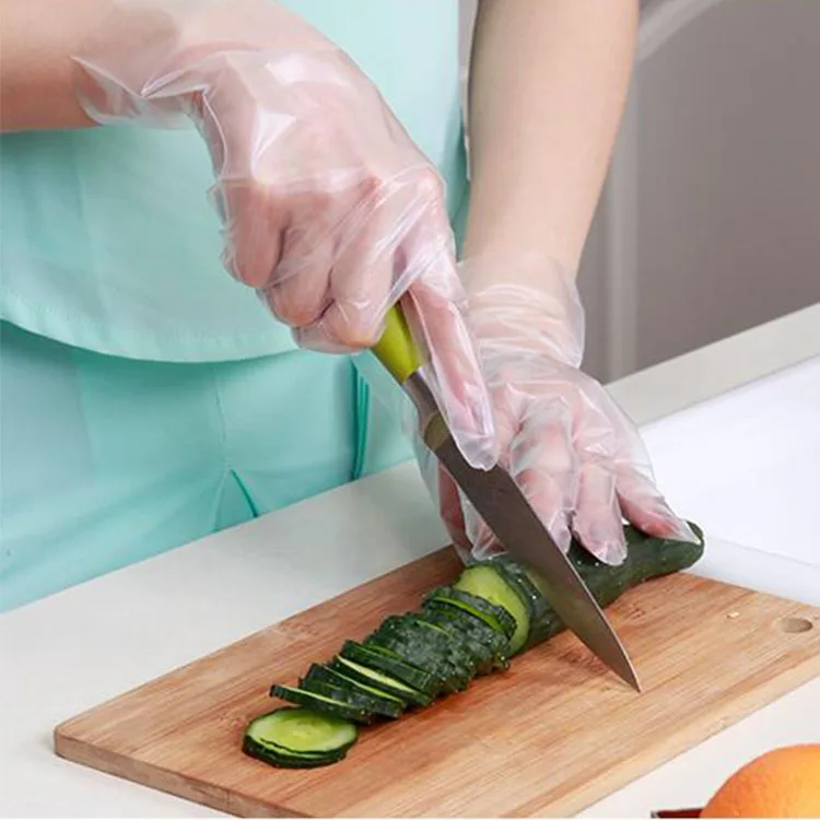 
Oem Factory Price Hand Skincare Custom Plastic Pe Glove Kitchen Household Disposal Glove 