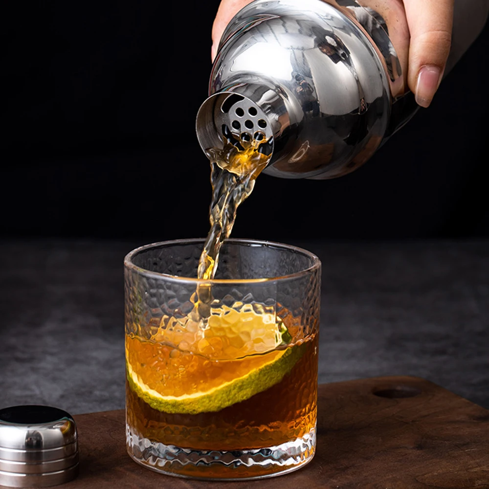 OUYADA Factory Direct New Products 5PCS Bartender Kit Bar Tools Set 550ML Mixing Wine Stainless Steel Cocktail Shaker