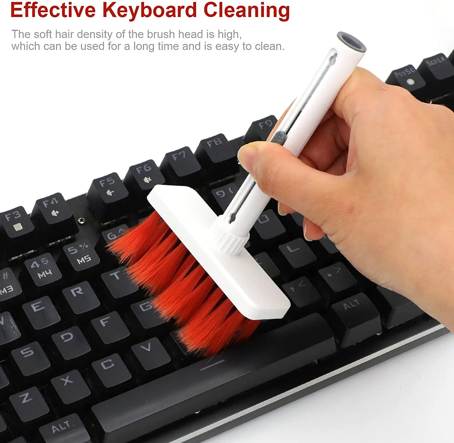 Amazon Hot Selling 5 in 1 Keyboard Dust Removal Cleaning Brush Multifunctional earphones earbuds Dirt Cleaning Brush