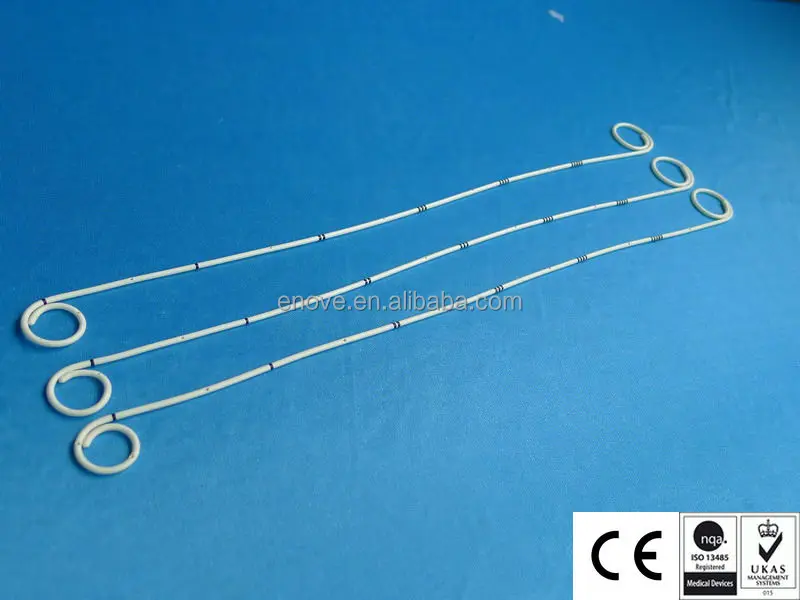 Disposable Urology Pig Tail Catheter with holes