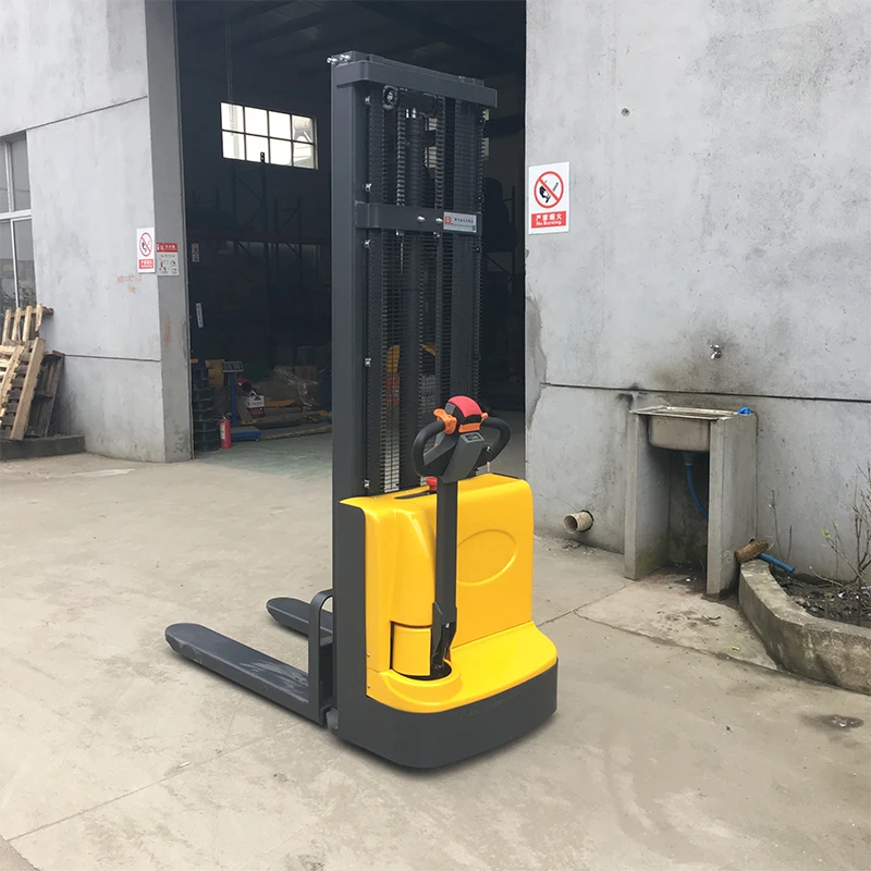 battery stacker electric fork lift 1 ton 1.5 ton 2 ton walkie all terrain fokrlift electric stacker apilador electrico