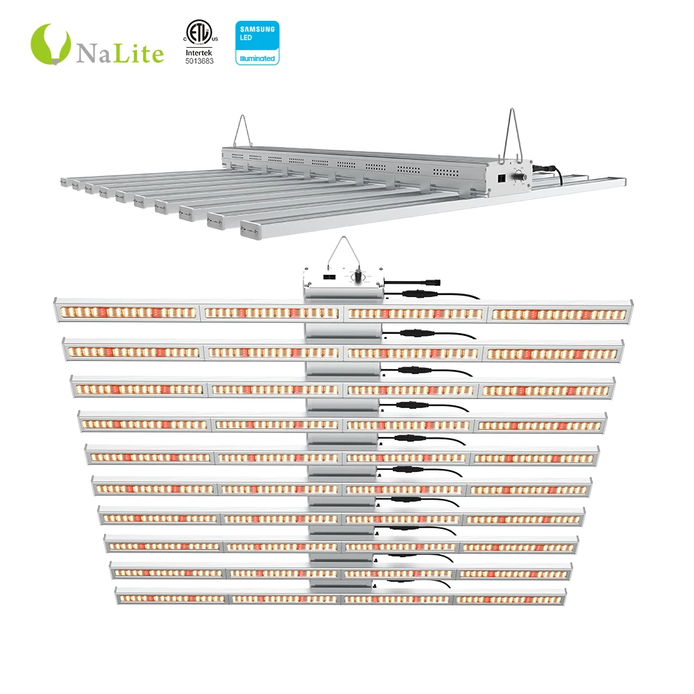 Nalite Full Spectrum High Par Value Led 8 10 Bar Light Tube Grow Light 640W 800W For Medicinal Plants Grow Tent