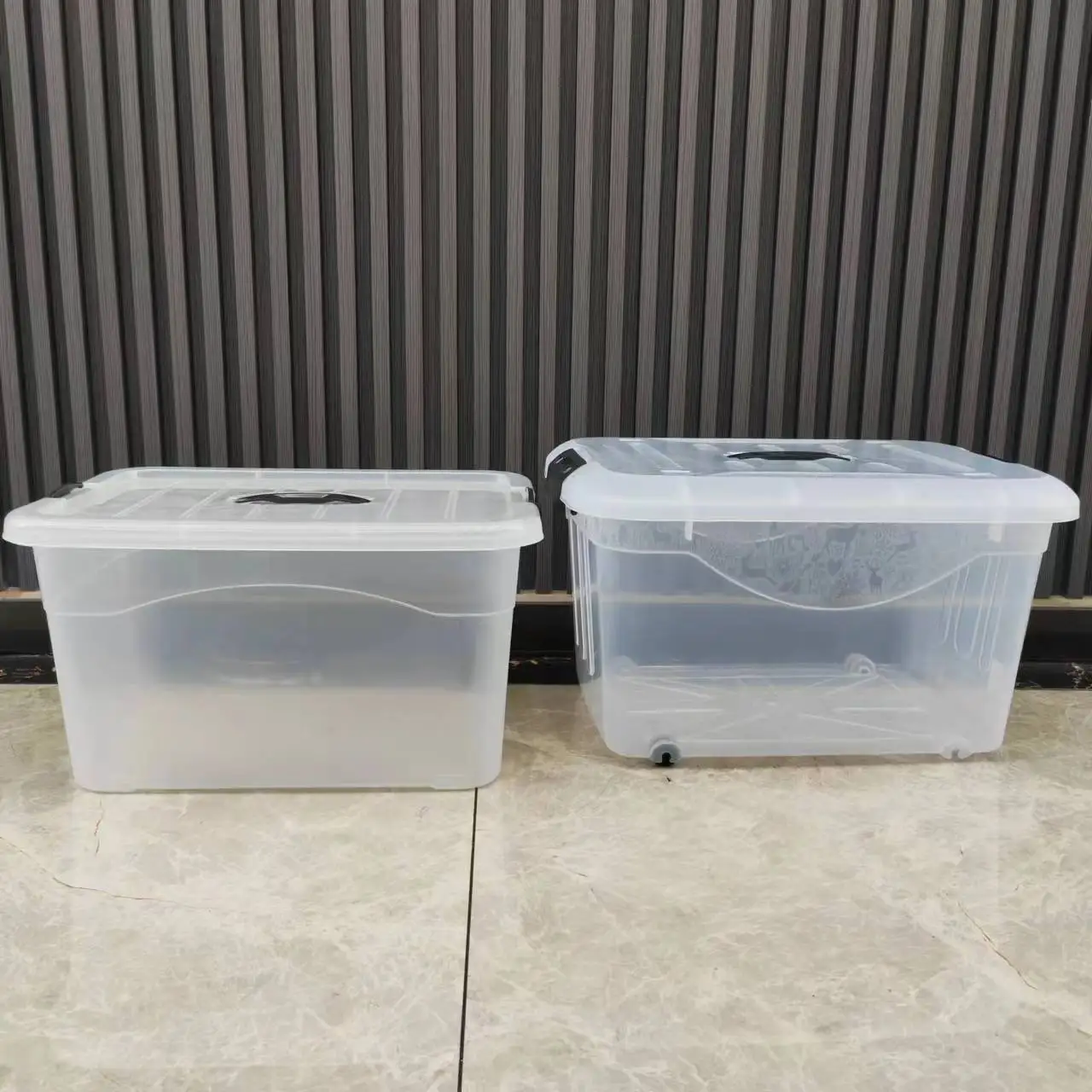 Cheap Plastic Storage Box With Handle Stackable Small Clear Multifunction Organizer Bins