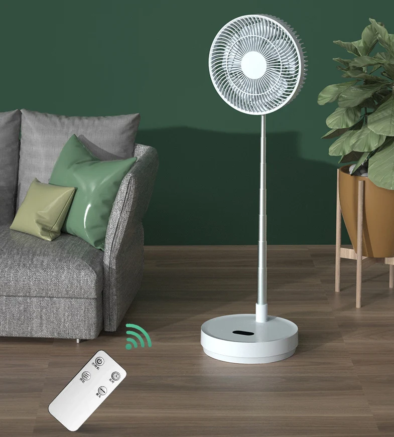 Вертикальный Настольный перезаряжаемый вентилятор с дистанционным управлением складной беспроводной вентилятор Портативные складные зарядные подставки вентиляторы