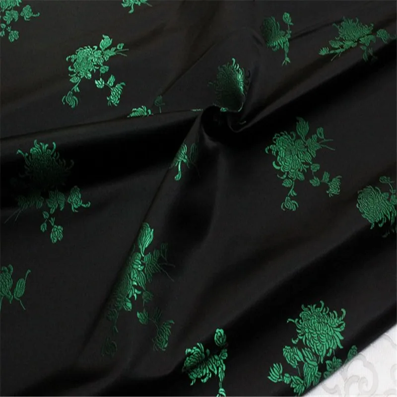75cm Satin Many Colors Smooth Shiny  Jacquard Brocade Fabric  for Overcoat Pants Dress