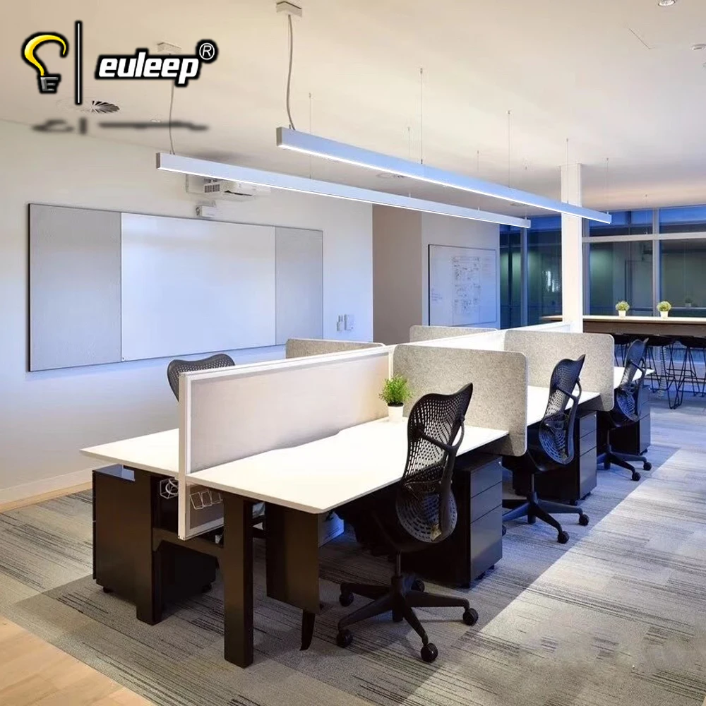 new ceiling suspended 1.2m led linear light up and down direct and indirect linkabble 5 4ft linear light 8ft led light dimmable