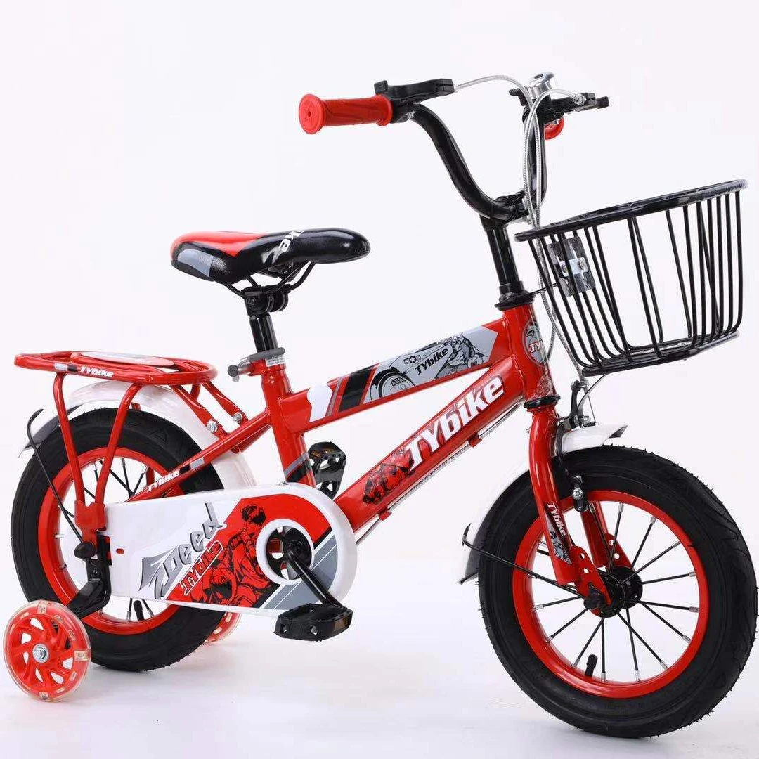 Factory wholesale 12 14 16 20 inch  children bike for 3-13 years/OEM kids bike with basket and training wheel