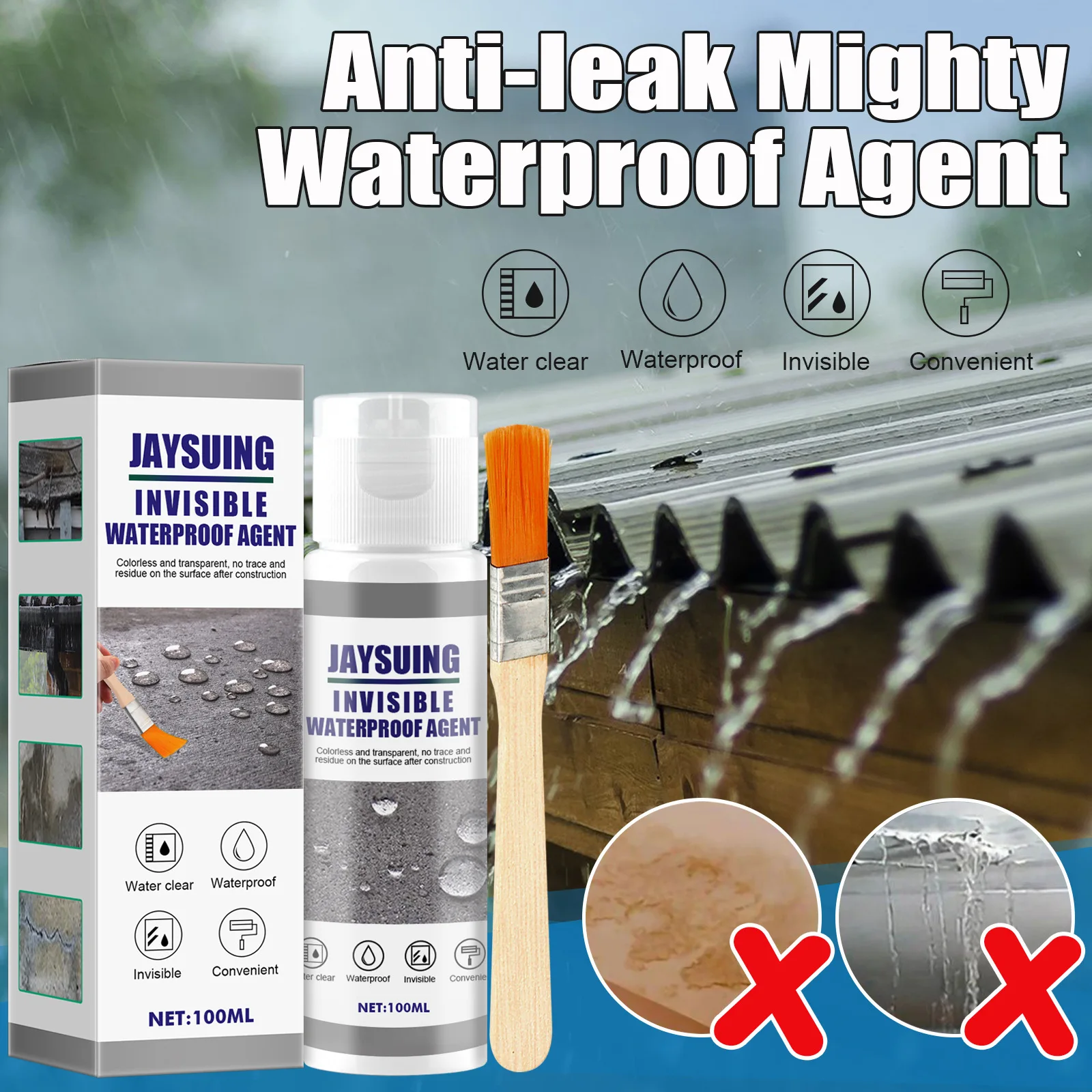 Waterproofing paint for home use Anti-leaking   invisible   concentrate waterproofing agent