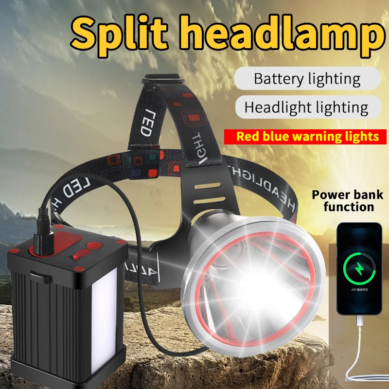 strong light camping headlamp usb led rechargeable headlight 1000 lumen rechargeable led headlight headlamp