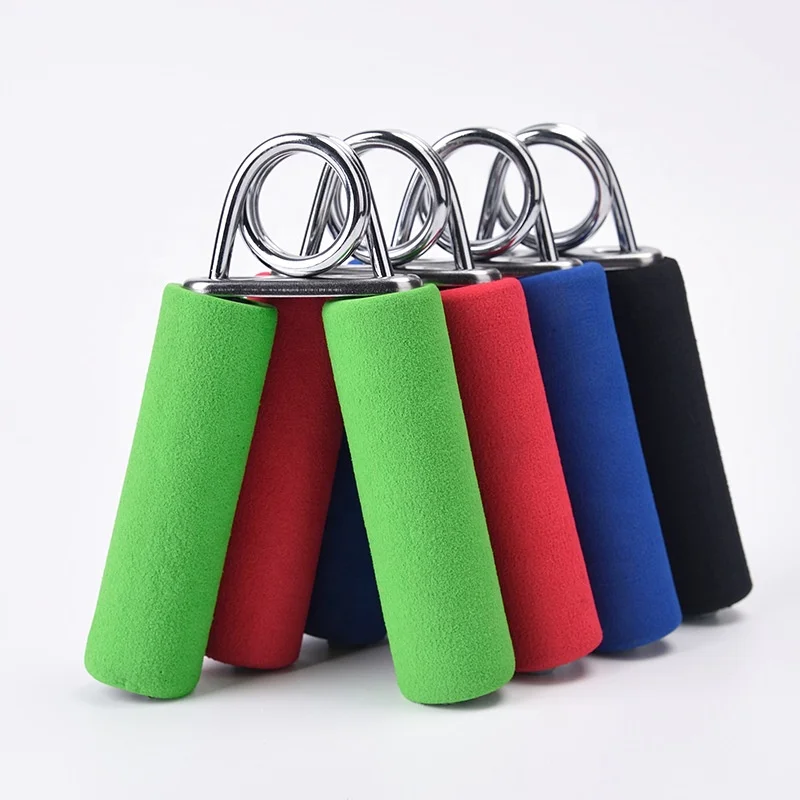 Custom Logo Hand Grip Gripper Fitness Wrist Exercise Forearm Strength Foam Handle