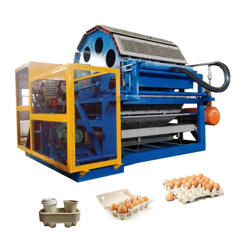 Rotary drum egg tray machine pulp high quality egg carton machinery farm use