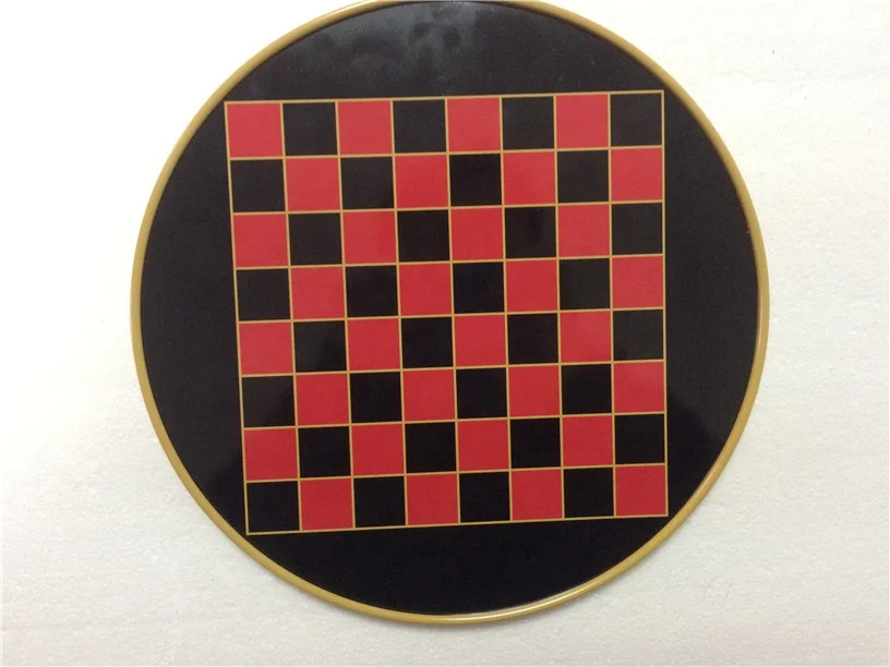 Wooden Chinese checkers tin box metal board game checkers and chinese checkers puzzle game