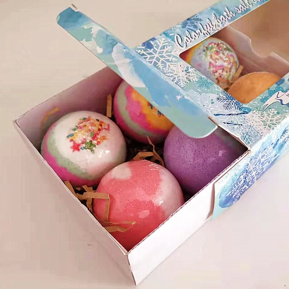 Skin Care Bubble Luxurious SPA Bath Bombs gift set For Women Mom Girls Teens