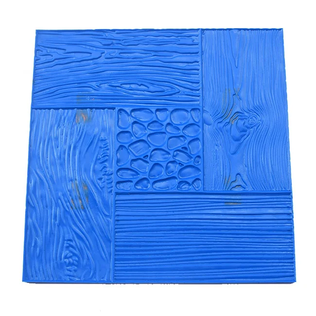 Lower Price PU Material Model G482 Wood Frame Decorative Flexible Imprinting Concrete Stamps Mold