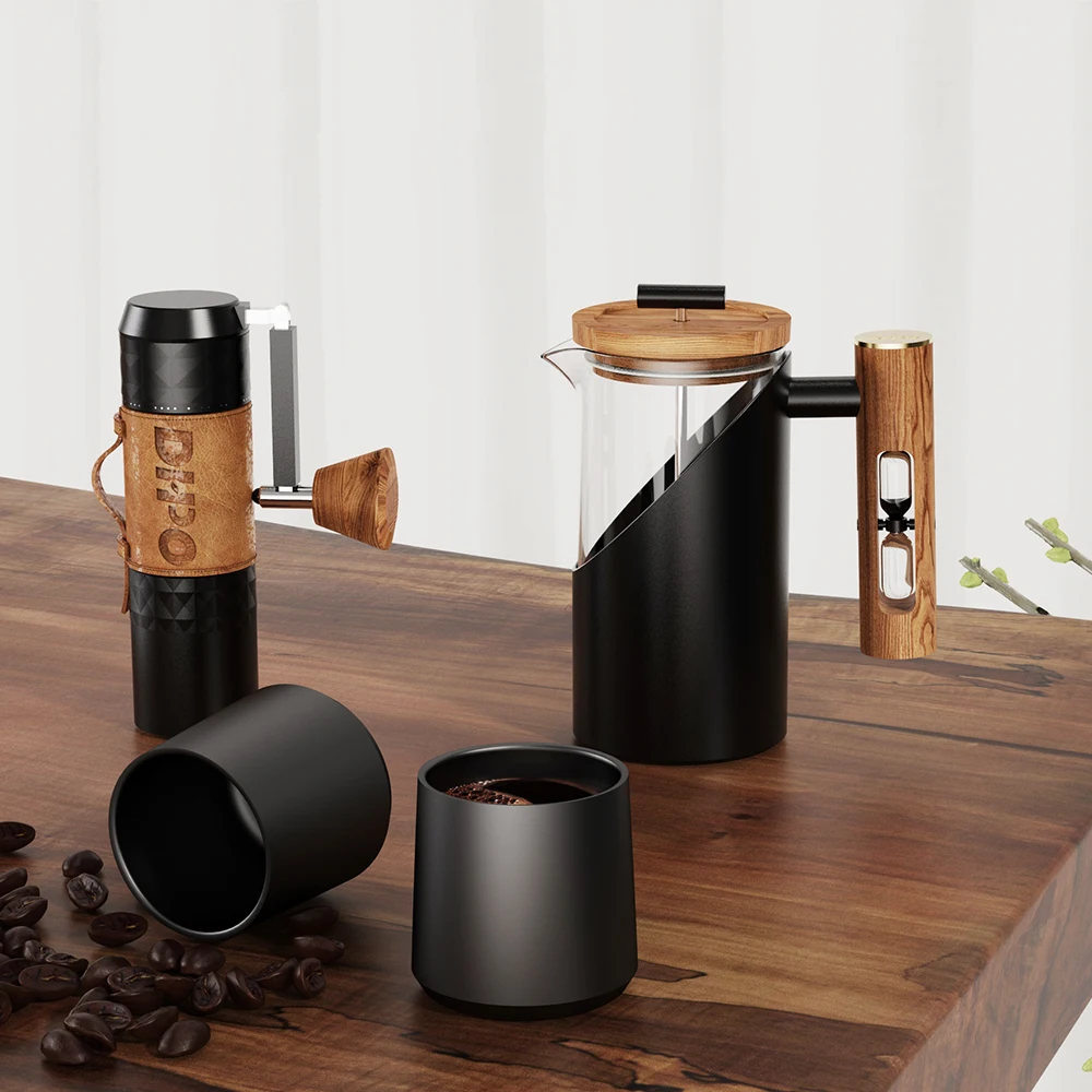 DHPO  Coffee travel bag gift set coffee kit barista tools manual french press reusable roffee filter