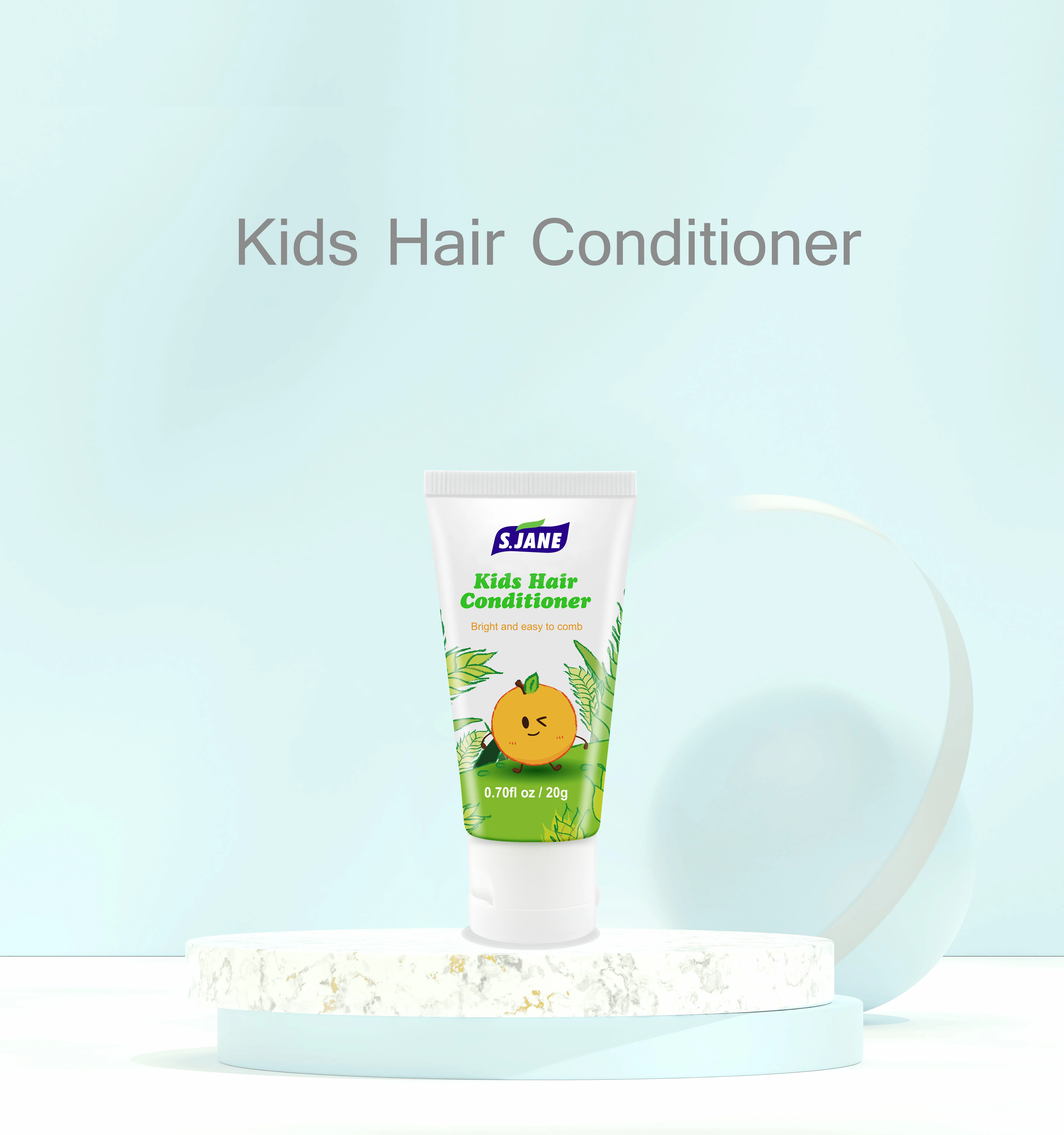 No Animal Testing Paraben Free Natural Curly Hair Care Products for Kids Private Label Shampoo and Conditioner for Black Kids