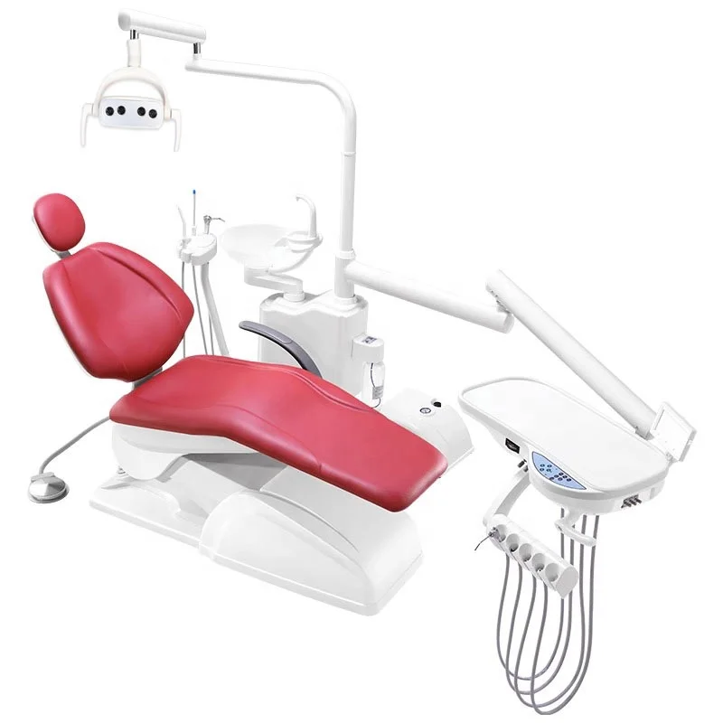 Portable Dental Chair with Imported Motor Rotatable Main Box Made of Plastic and Metal Factory-Priced for Dental Clinics