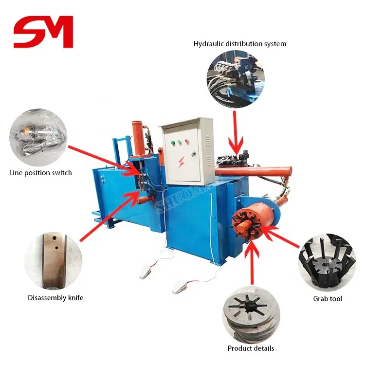 High Working Efficiency Electric Motor Stator Waste Copper Winding Cutting Machine