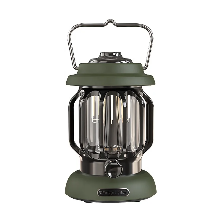 2022 outdoor retro camping lights led portable tent lights rechargeable atmosphere lighting