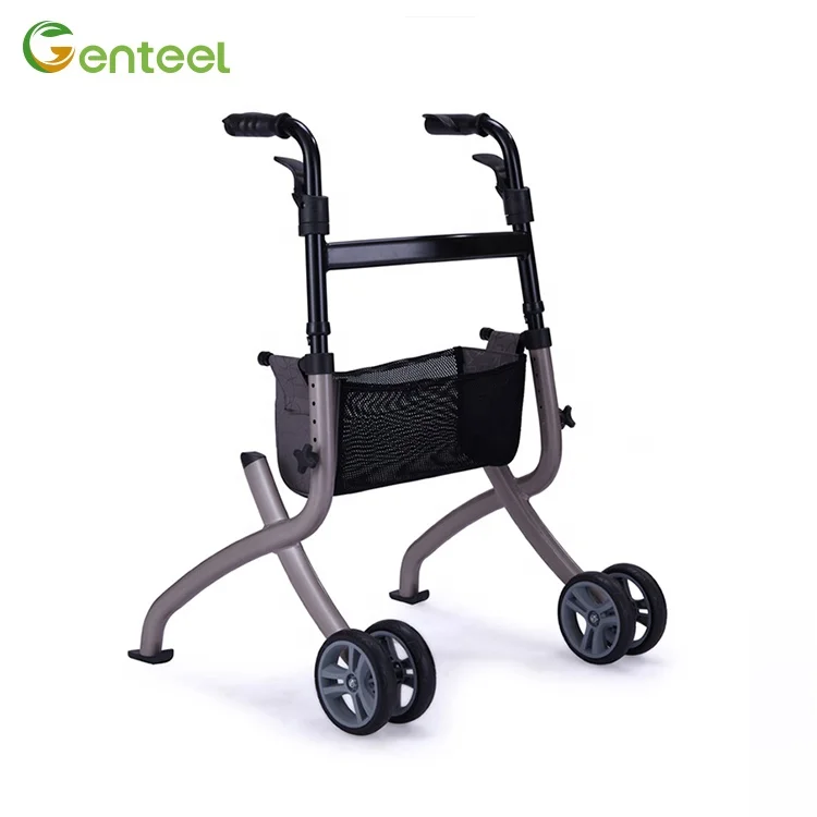 New Aluminium Rehabilitation Walker Lightweight Elderly Walker With Wheels Foldable Walkers For The Elderly