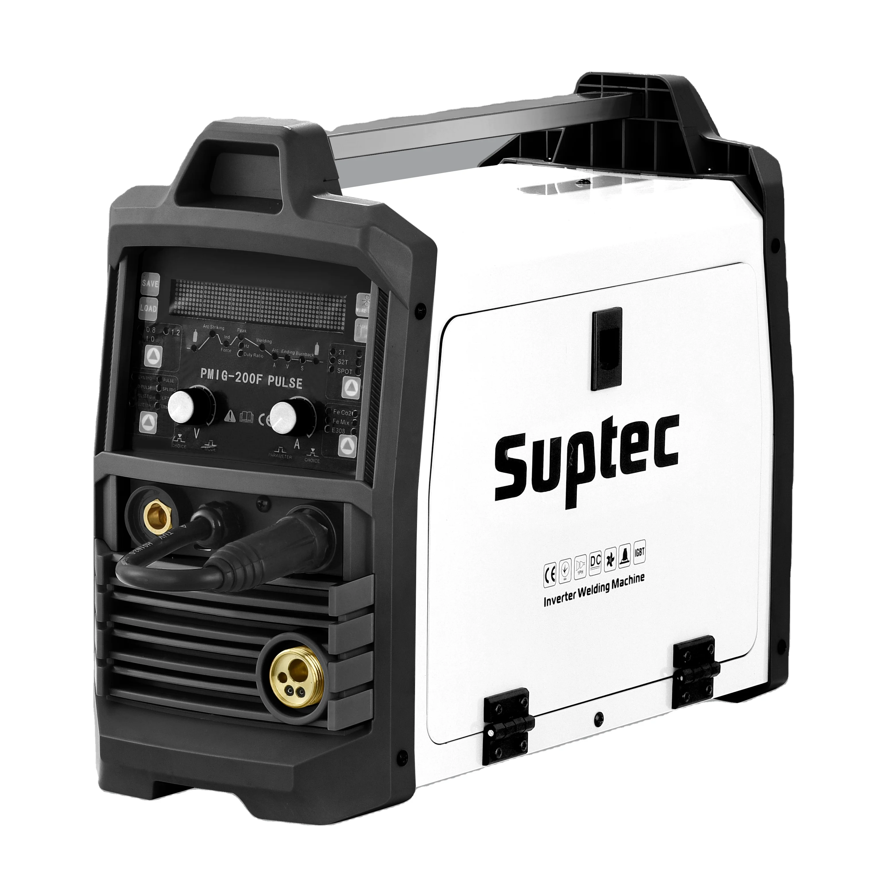 Suptec 3 in 1 double pulse 250amp portable synergic CO2 mig welder maquinas de soldar mig soldador mig for aluminum