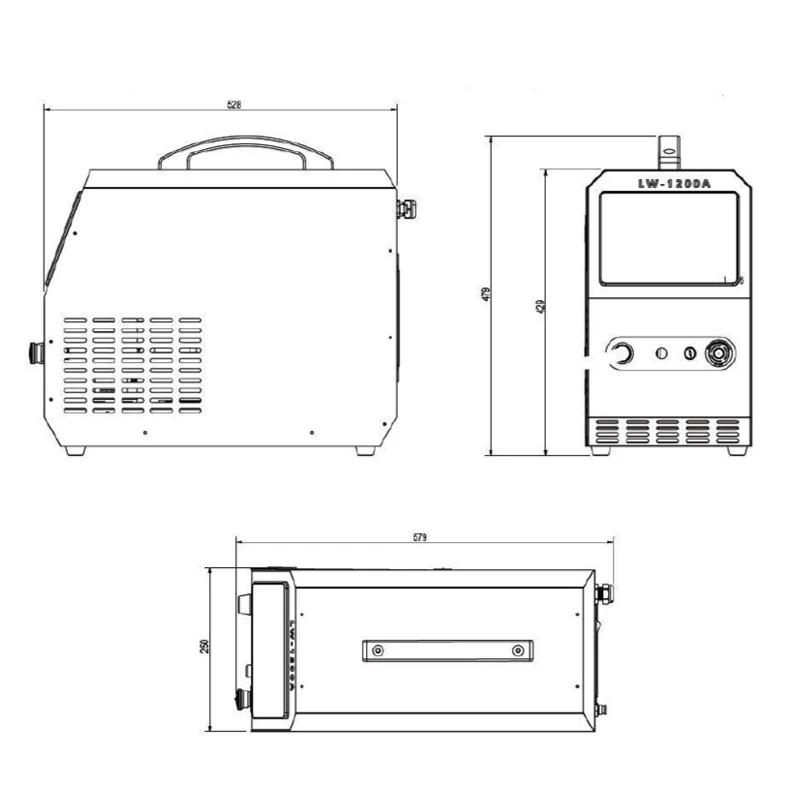 Air Cooling System Laser Welding Machine 5 in 1 Metal Laser Welding Cleaning Cutting Machine
