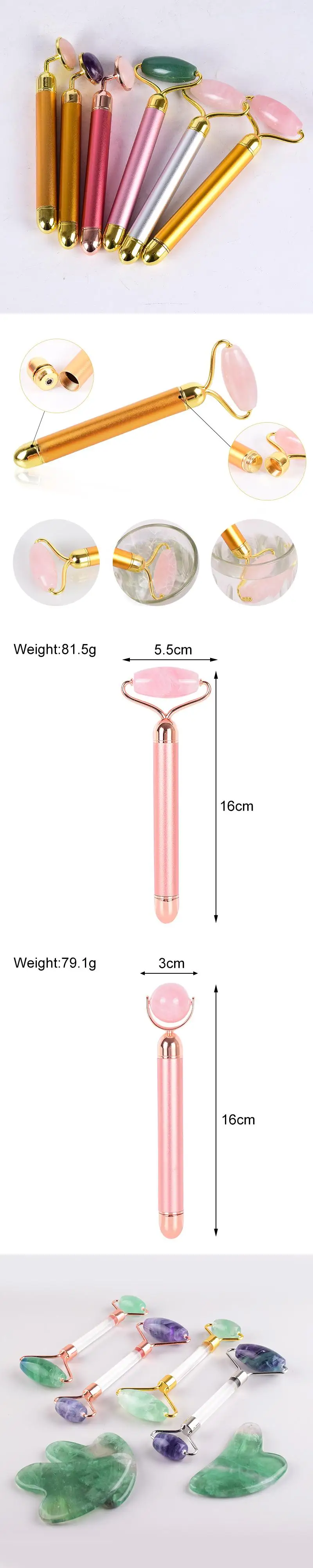 aventurine white xiuyan jade facial massage roller