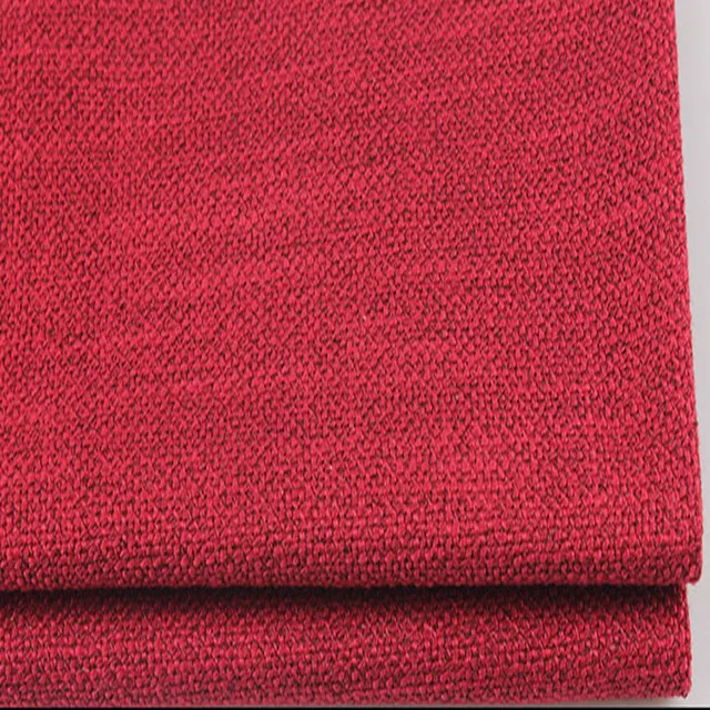 bonded 100% polyester burlap sofa fabric polyester faux linen fabric for pillow cover
