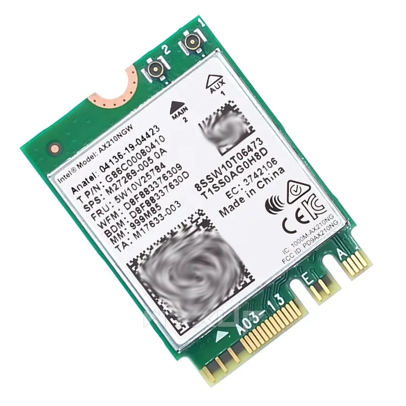 AX210NGW WIFI6E 5374 м гигабит 5 г Двухдиапазонная Встроенная беспроводная карта 5.2BT NGFF M2