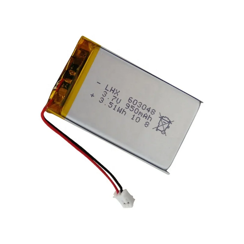 603048 3.7V 900mAh rechargeable lithium ion li polymer battery for electronic products