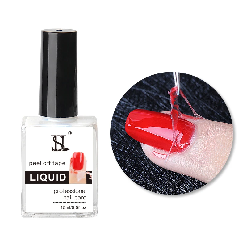 HS Wholesale Private Label Protected Peel Off Tape Anti Overflow Liquid Latex Nail Tape Nail Polish