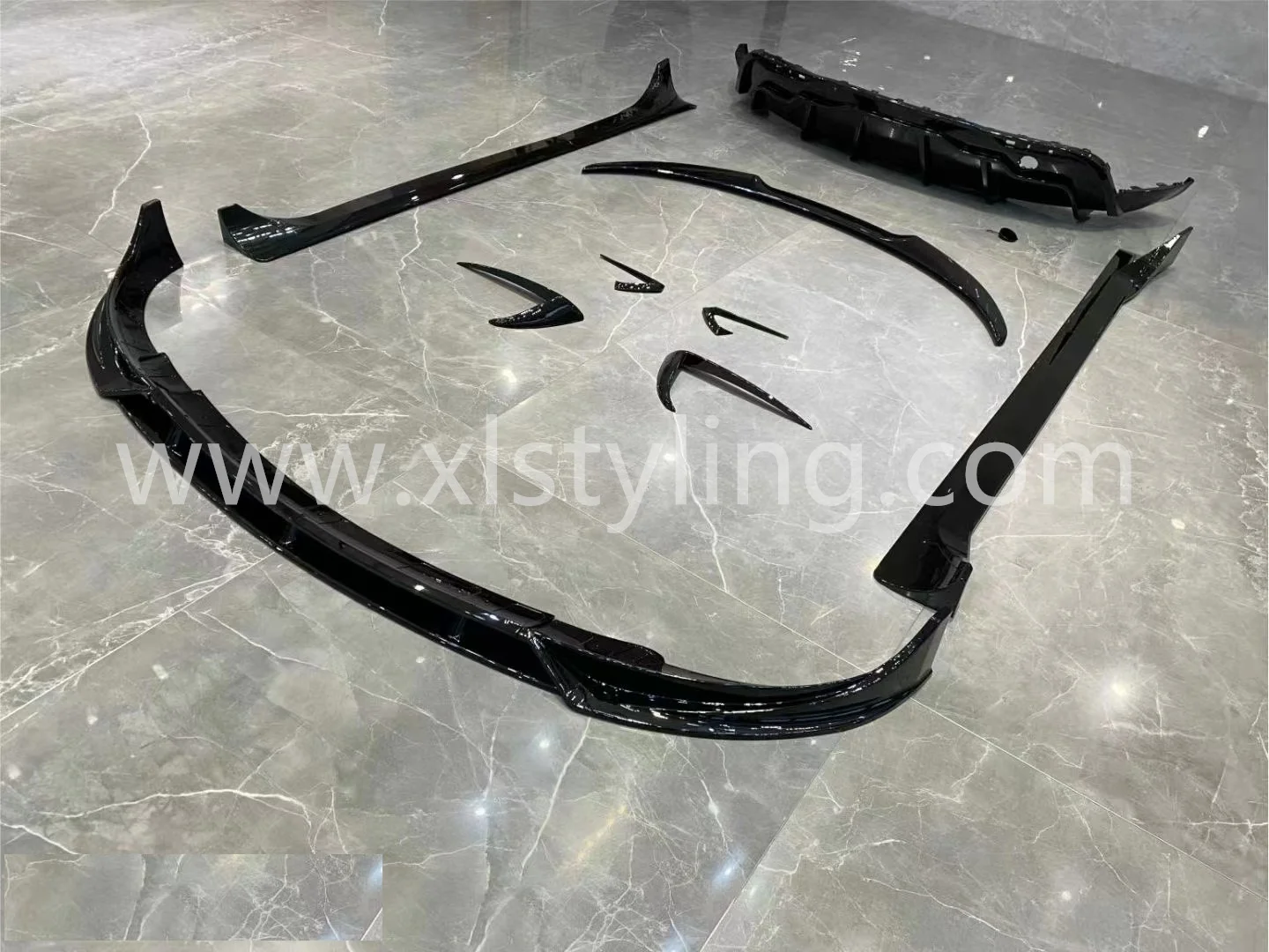 Car modified upgrade facelift kits Fast style Aero kits Front bumper splitter rear diffuser spoiler For Tesla Model Y