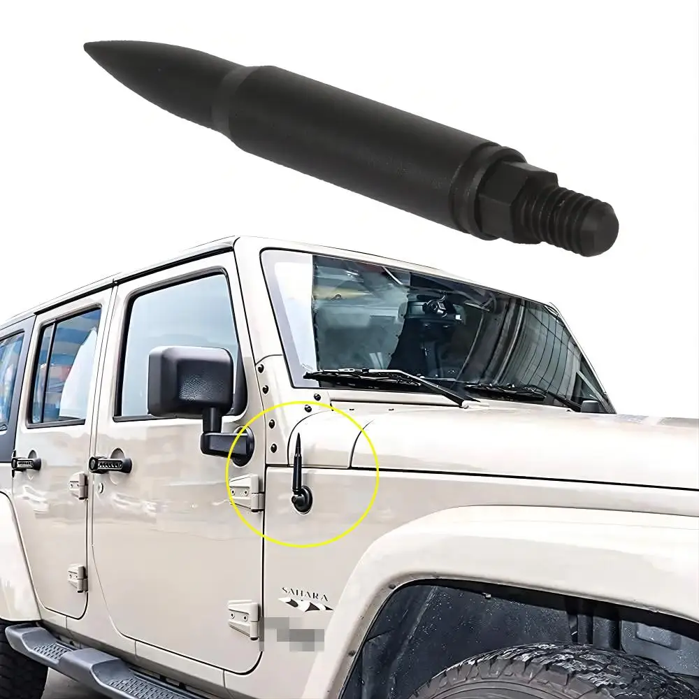 Алюминиевая короткая антенна для Jeep Wrangler TJ JK JKU JL JLU 1997-2021 и Jeep Gladiator JT 2020 2021